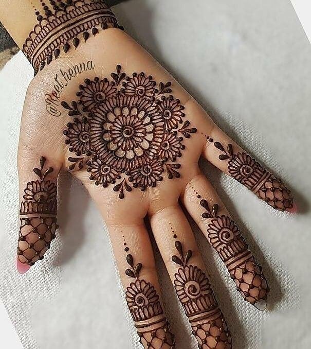 Arabic Designs of Mehndi for Hands_2