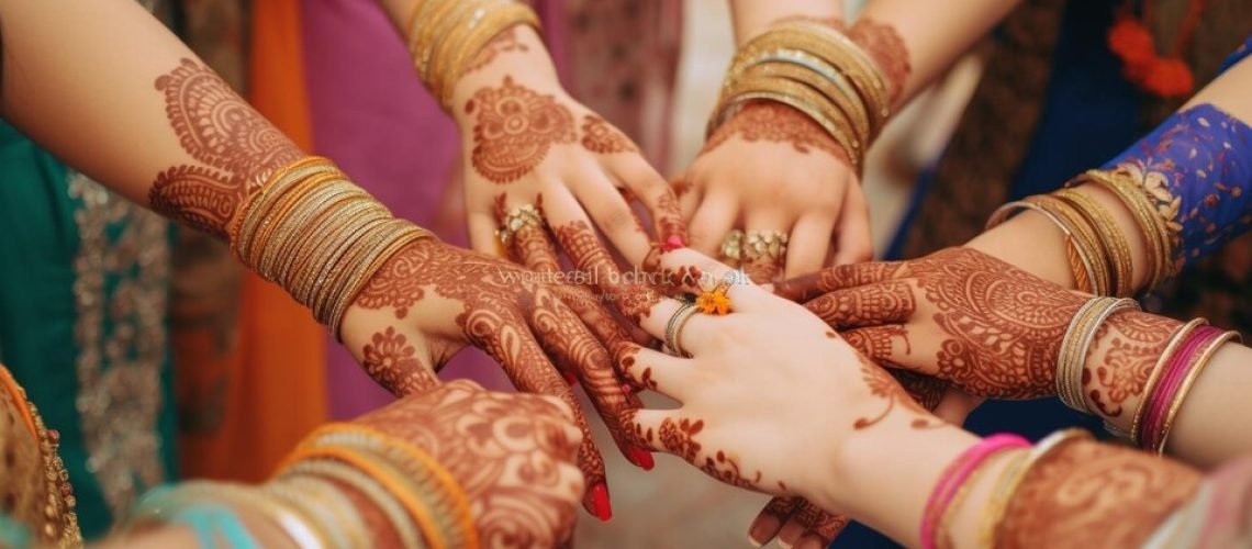 Mehndi Poses With Friends