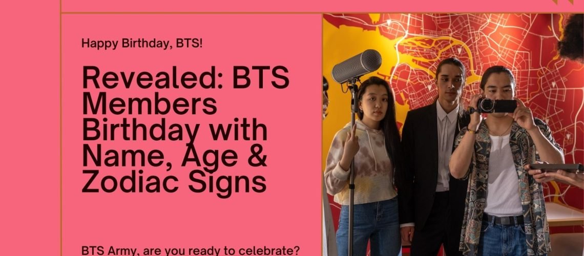 Revealed BTS Members Birthday with Name, Age & Zodiac Signs